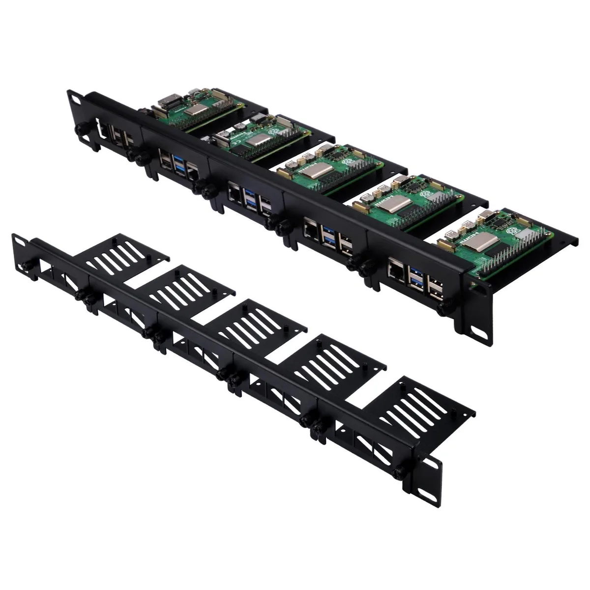 52Pi 52Pi 19 Inch 1U Server Rack for Raspberry Pi 5/4B/3B+/3B — product photo