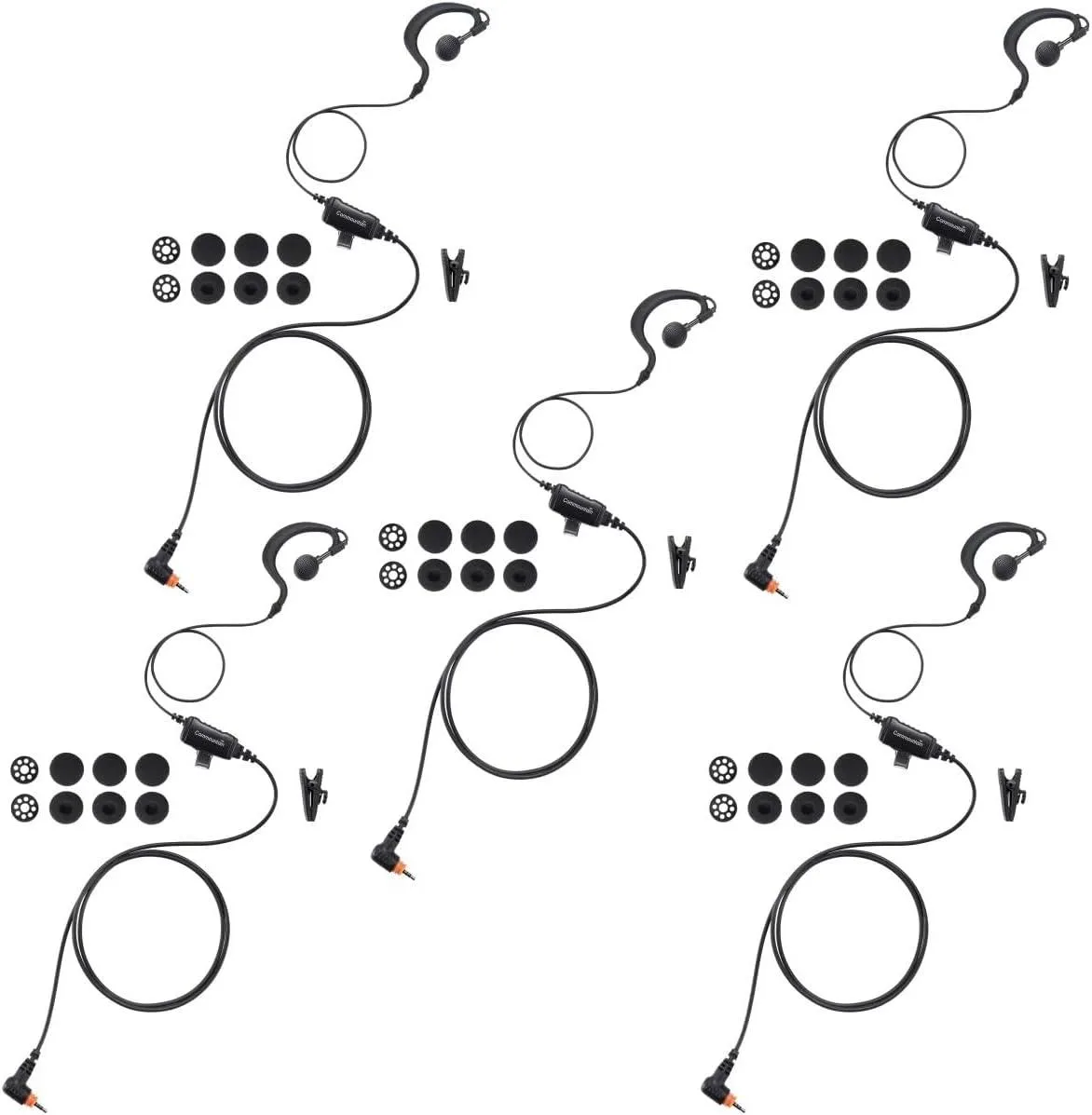 usbroway usbroway G Earhook Earpiece 5 Pack for Motorola SL300 SL3500e TLK100 TLK110 — product photo