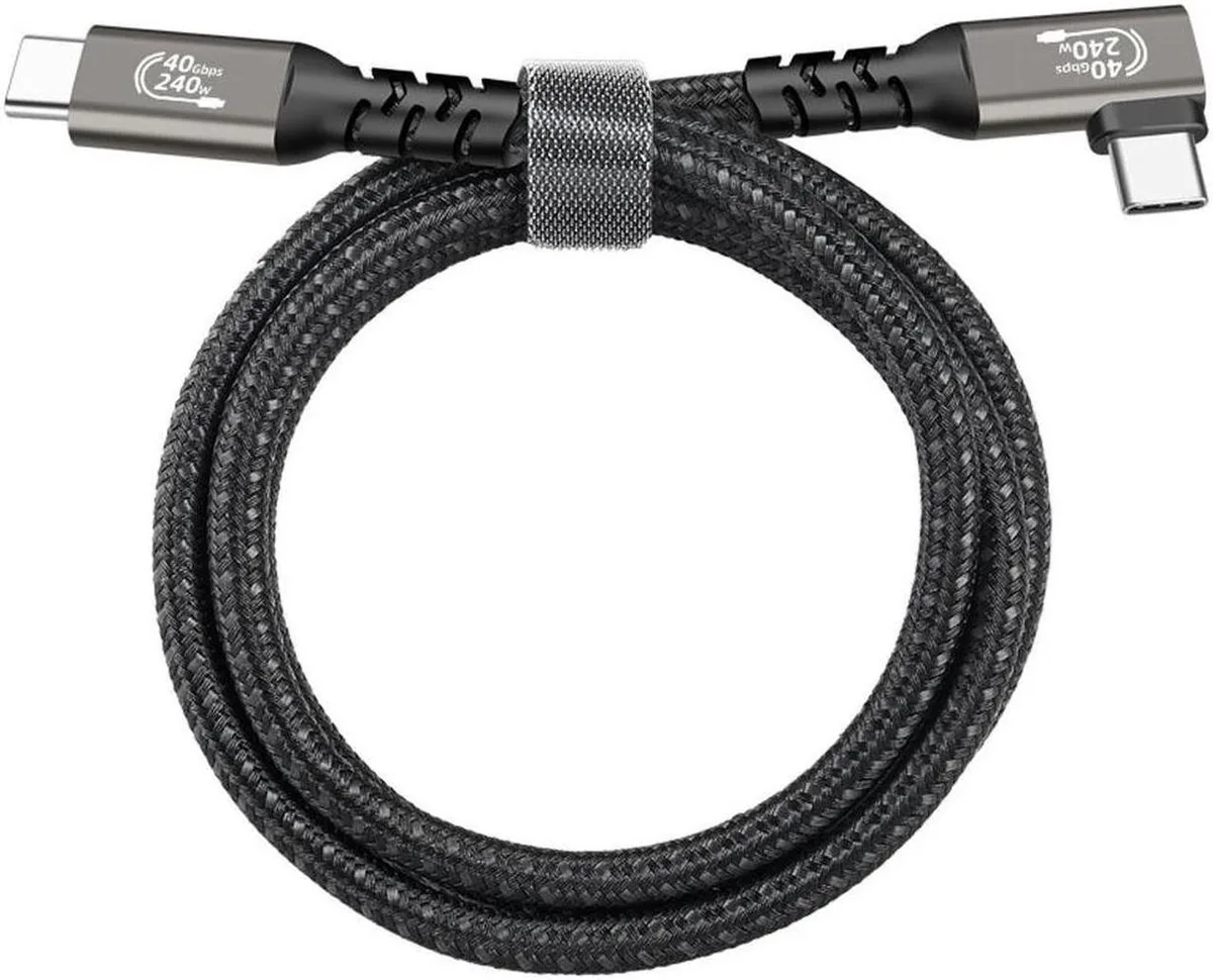 SMUGDESK SMUGDESK 90° USB-C to USB-C cable 1.5 ft 40 Gbps 240 W — product photo