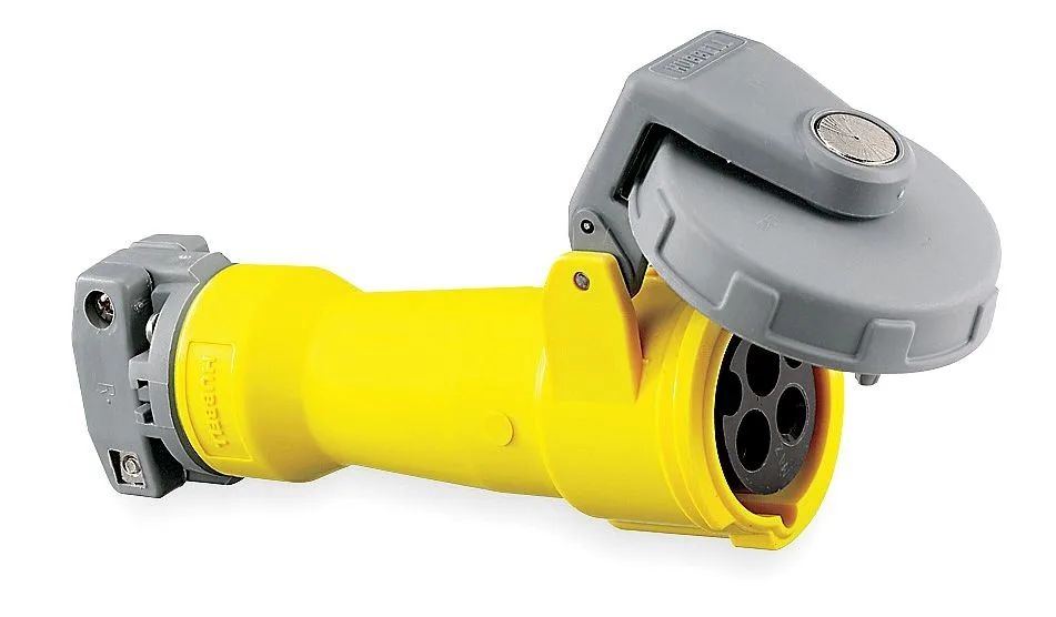 Hubbell Incorporated Hubbell Incorporated HBL320C4W Watertight Pin &amp; Sleeve Connector 20A — product photo