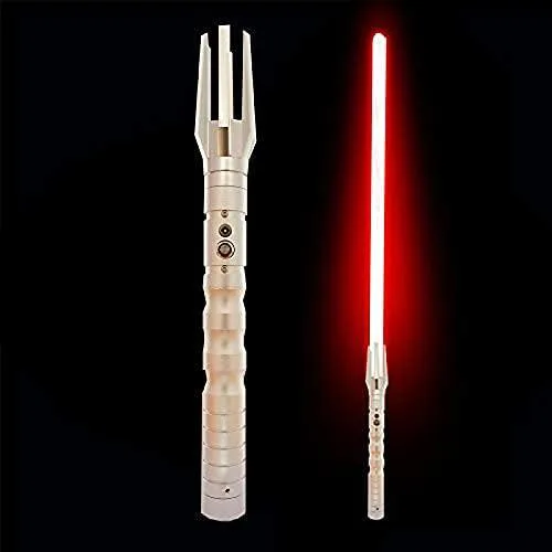 gengyouyuan gengyouyuan Lightsaber Heavy Dueling Metal Handle Silver Red — product photo