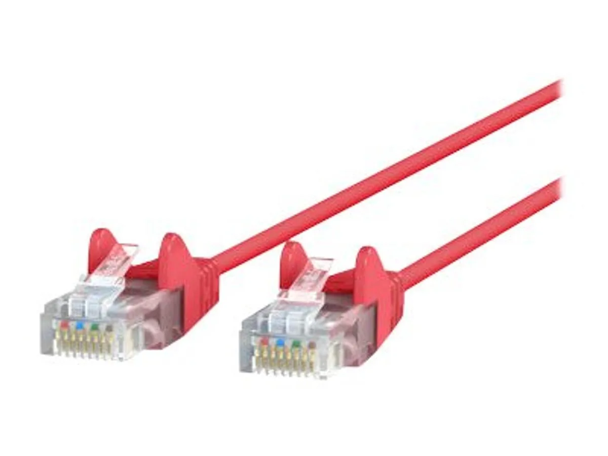 Belkin Belkin CE001B02-RED-S Cat6 slim 28AWG cable red 2ft handheld pcs accessory — product photo