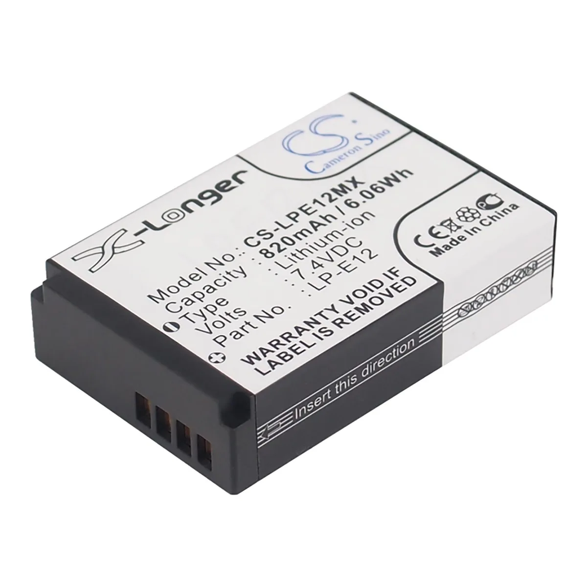 Cameron &amp; Co Cameron &amp; Co DS-CS-LPE12MX camera battery 820mAh 7.4V — product photo