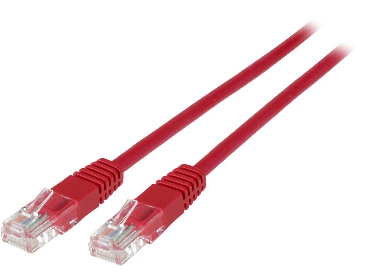 Tripp Lite Tripp Lite N002-007-RD 7 ft Cat5e 350MHz red network ethernet cable — product photo