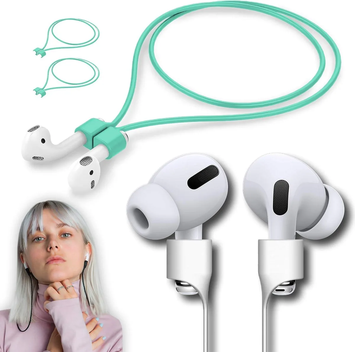 MCHOSE MCHOSE AirPods Lanyard Anti-Lost Strap 3 Mint — product photo