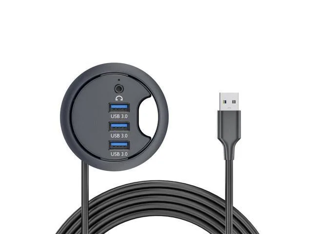 LORDWORLD LORDWORLD USB 3.0 Sound Card 60mm Grommet Hub — product photo