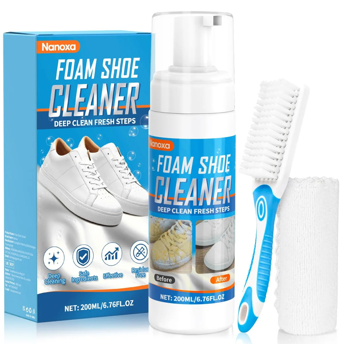 Nanoxa Nxsc010 Shoe Protectant 6.76 oz Kit — product photo