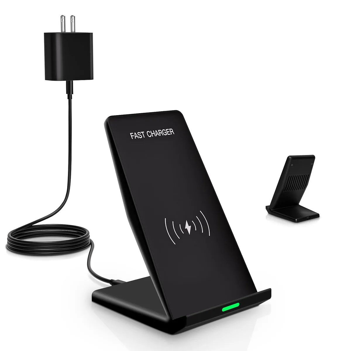  Rvelon CA-15T 15W Wireless Charger Stand Black — product photo