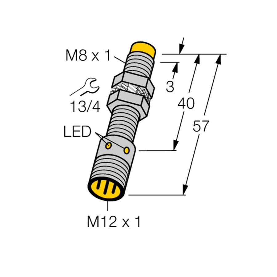 Turck Turck Ni3-EG08-AN6X-H1341 4602860 Inductive Sensor NPN M8 M12 10-30VDC — product photo