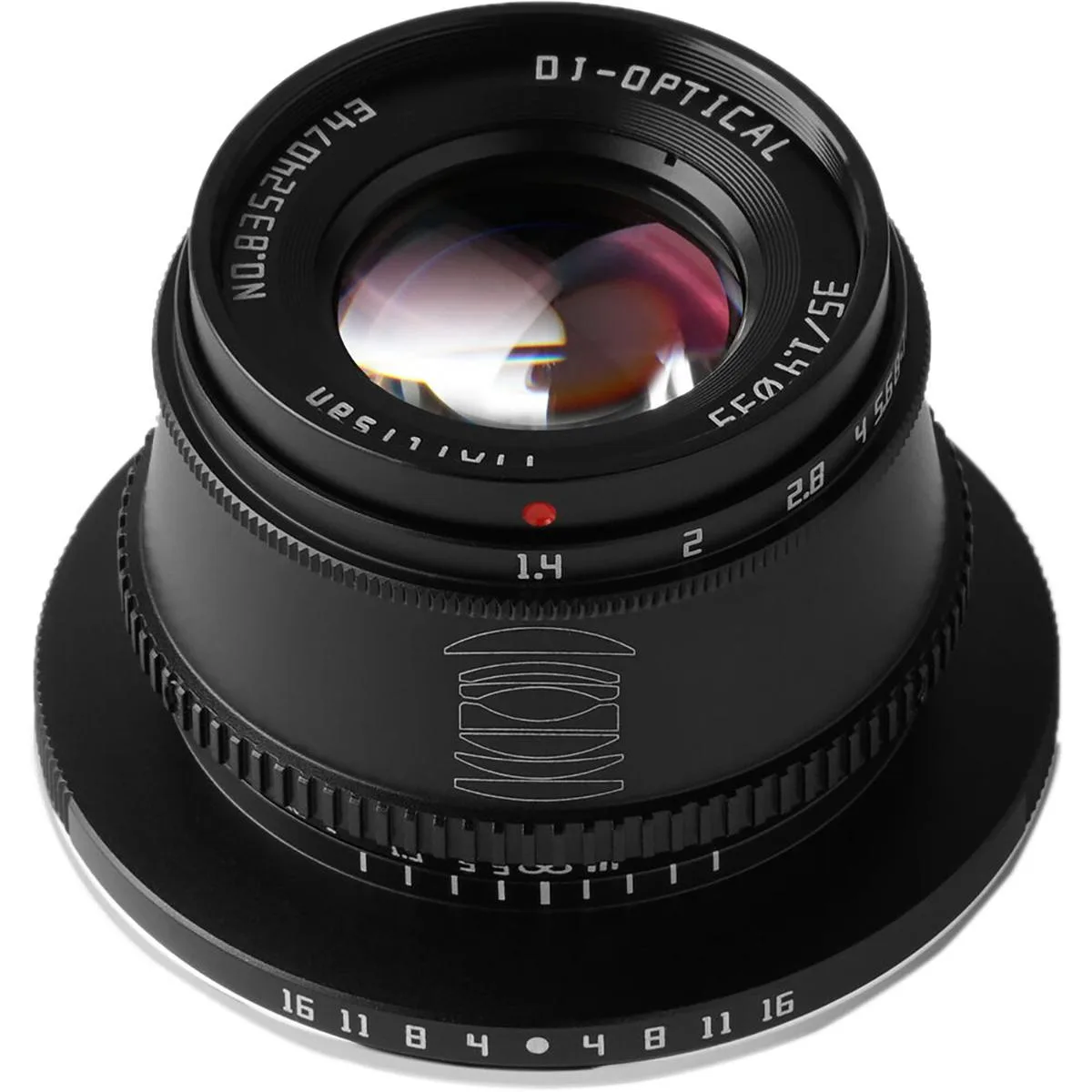 TTARtisan TTArtisan 35mm f/1.4 Canon RF Black camera lens — product photo