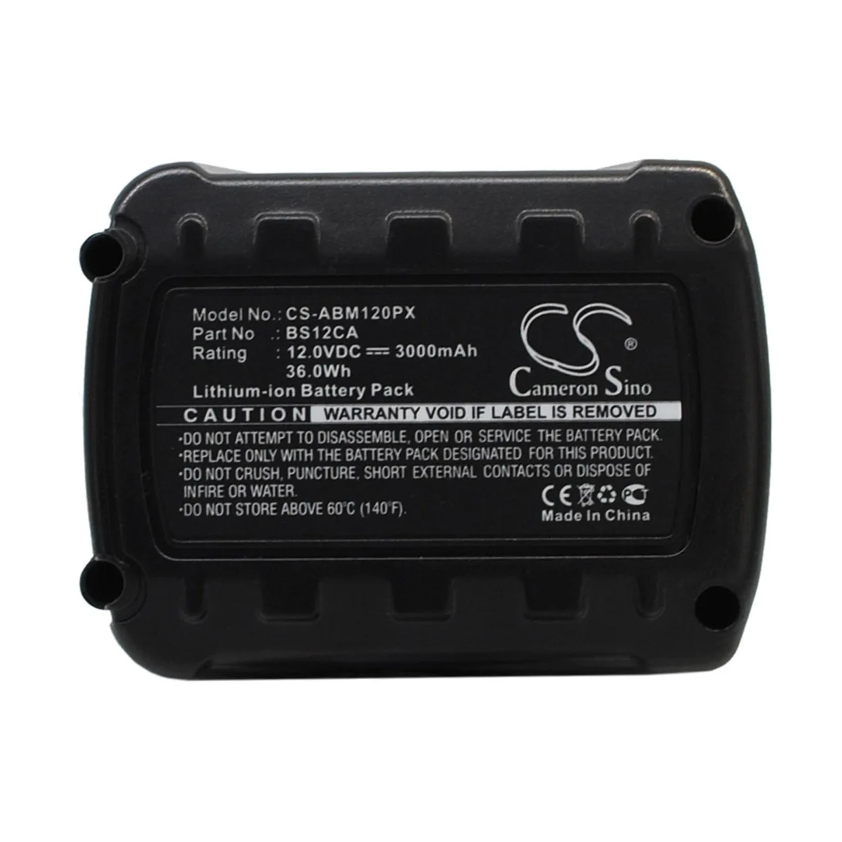 Cameron & Co Cameron & Co DS-CS-ABM120PX Battery 12.0V 3000mAh 36.0Wh — product photo