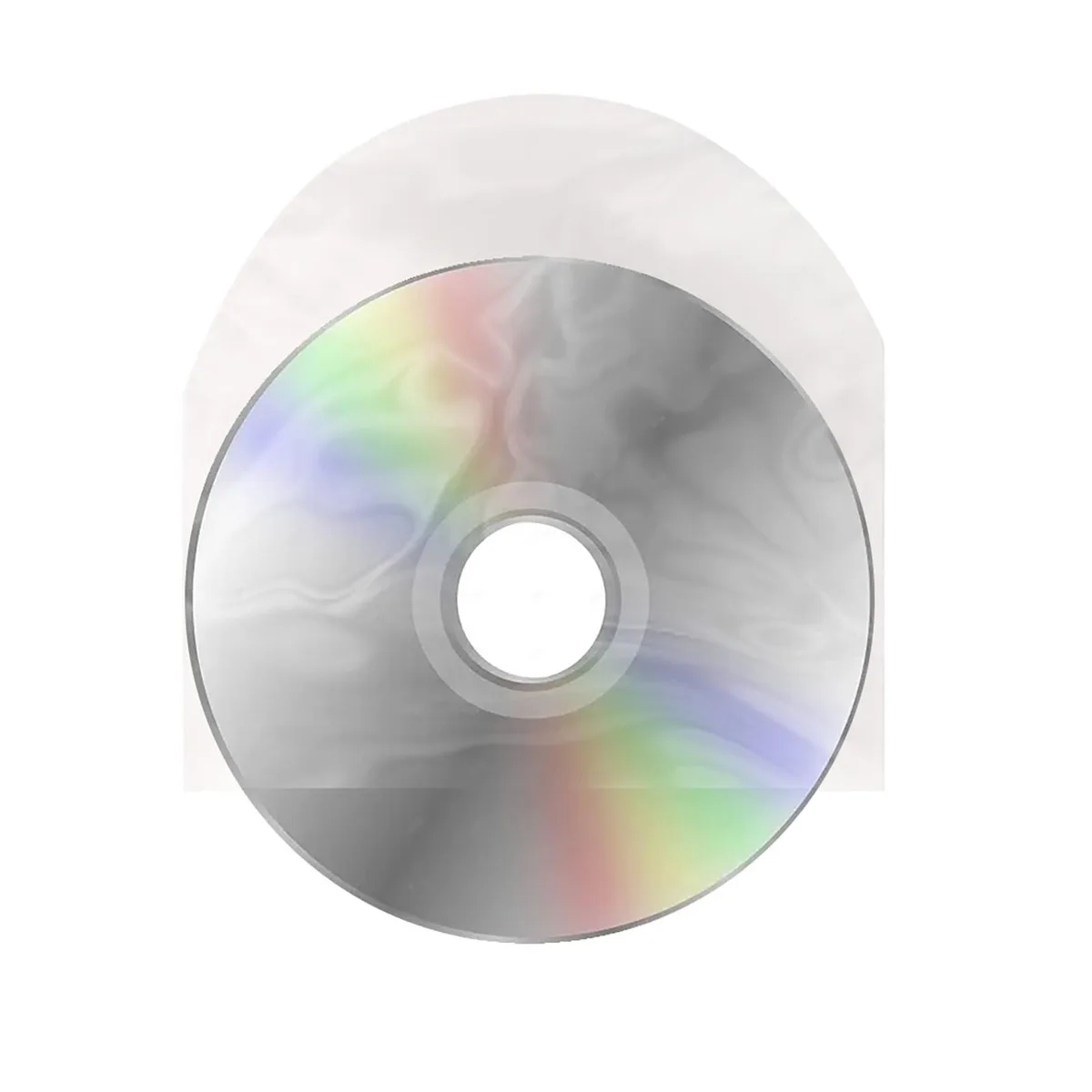 Sentry 100 CD/DVD Sleeves Anti-Static Clear Transparent Plastic .068 kg — product photo