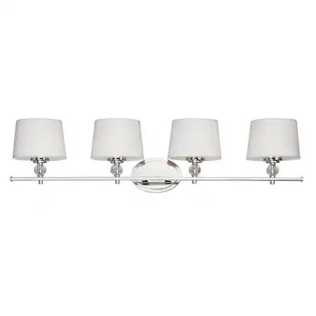 Maxim Maxim 12764WTPN Rondo 4-Light 36.25" Polished Nickel Vanity Light — product photo