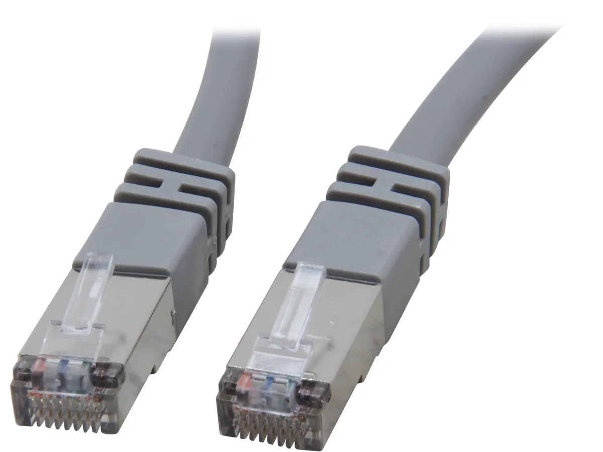 Cables To Go Cables To Go 27260 Cat5e shielded network ethernet cable 14 ft 24 AWG gray — product photo