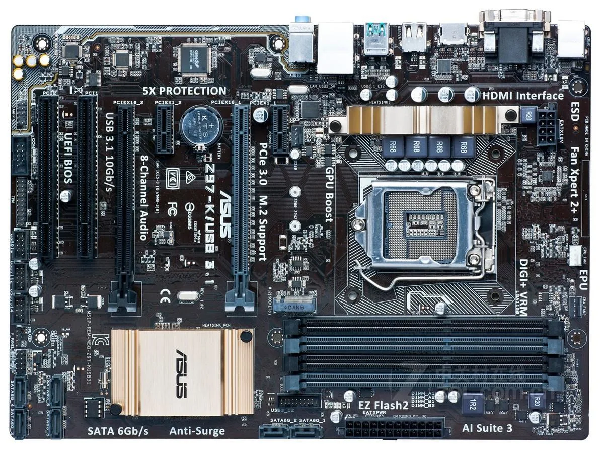 ASUS ASUS Z97-K/USB3.1 Intel Z97 motherboard LGA 1150 DDR3 32GB ATX — product photo