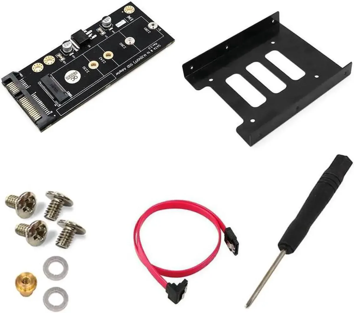 Vszerda Vszerda M.2 SATA Adapter AC3858 2230-2280 with 3.5" Bracket — product photo