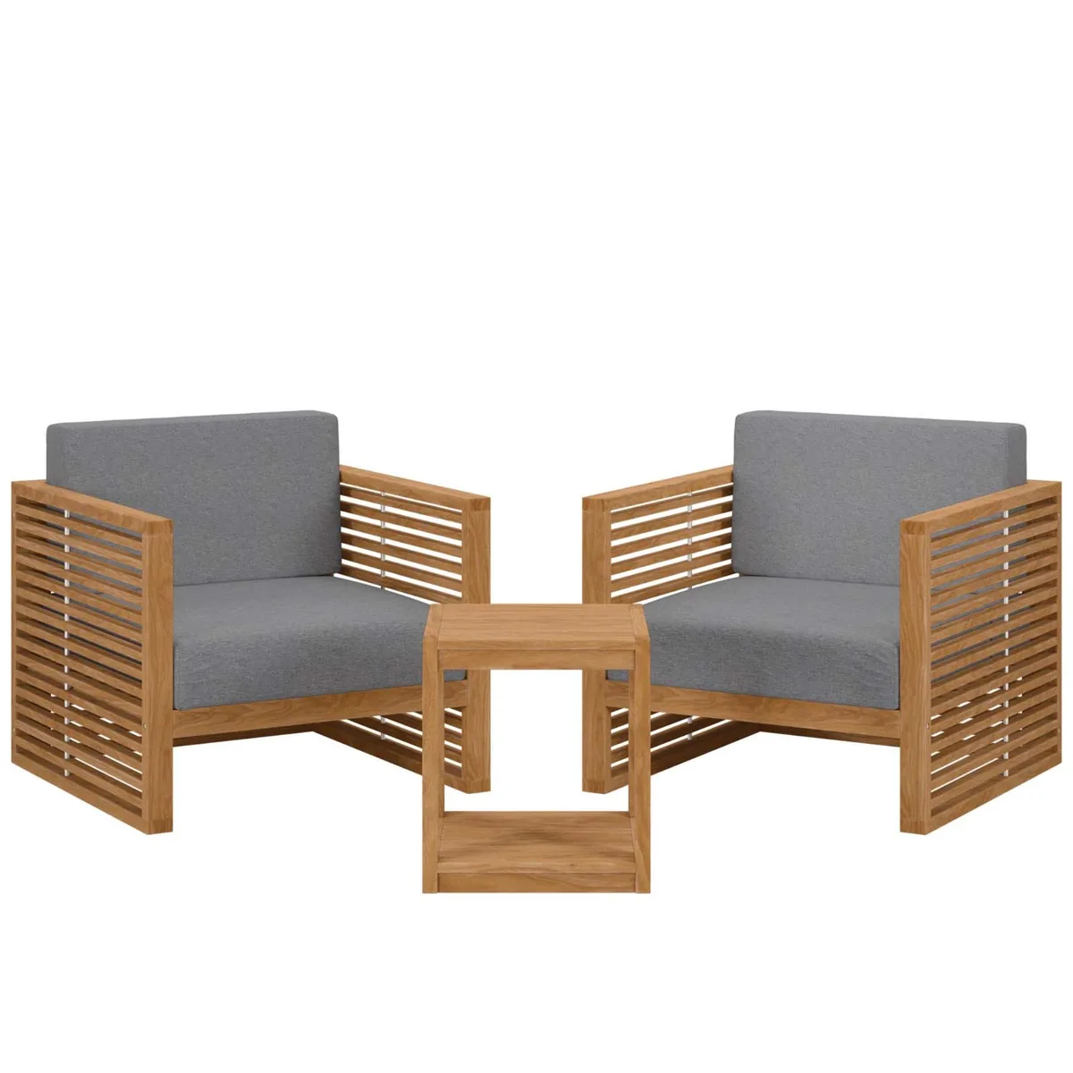 Modway Furniture Modway Furniture Carlsbad 3-Piece Teak Outdoor Patio Set — product photo