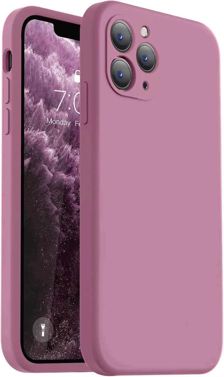 TAURKENAM TAURKENAM iPhone 11 Pro Case Liquid Silicone Lavender Purple — product photo