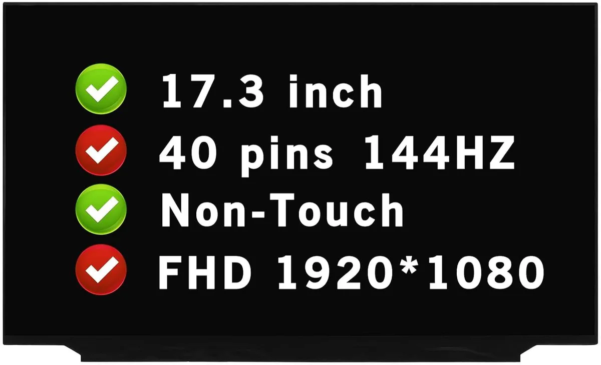 NUOLAISUN NUOLAISUN 17.3" 144 Hz FHD 40-Pin Non-Touch Screen B173HAN04.0 — product photo
