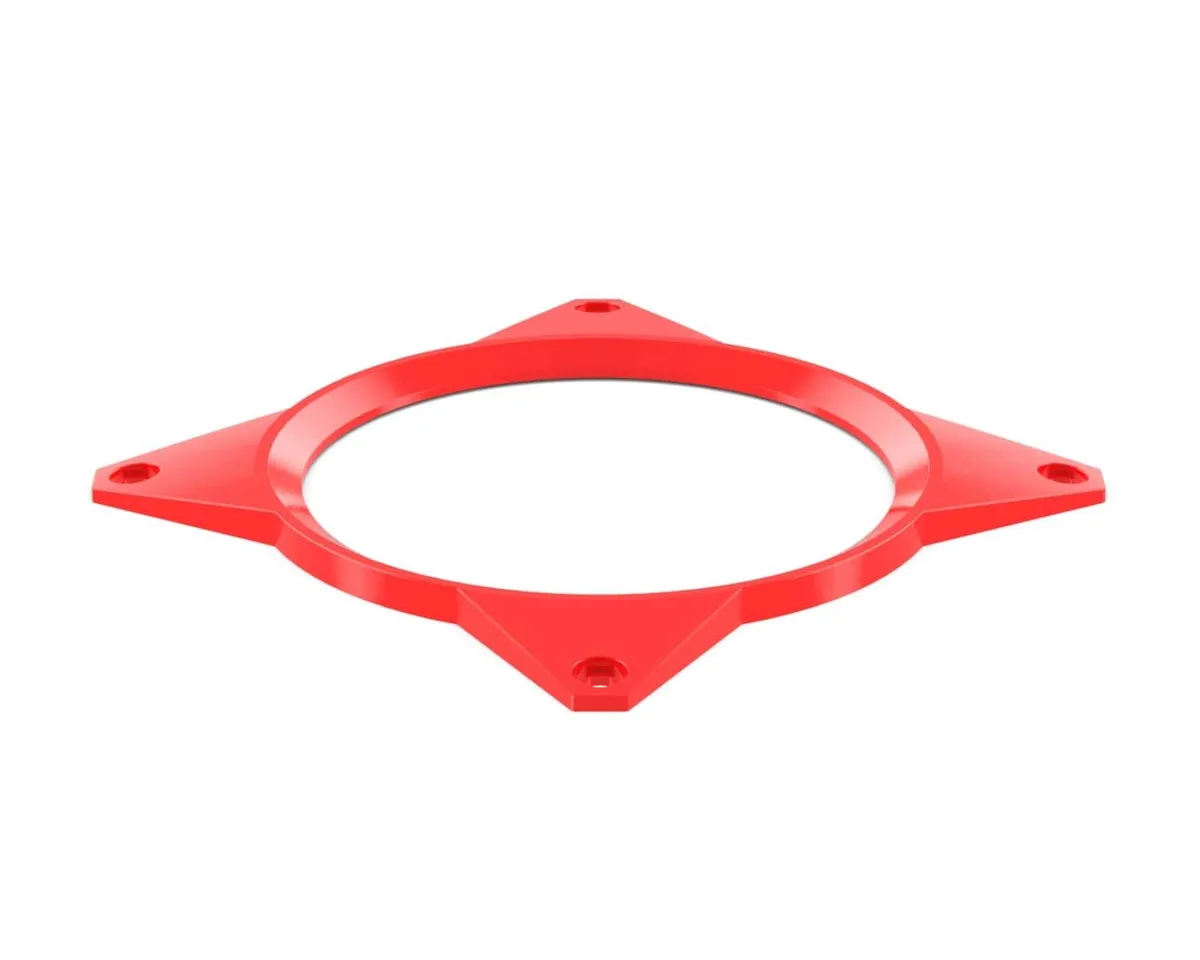PrimoChill PrimoChill 120mm Aluminum Fan Cover SX UV Red diy cooling — product photo
