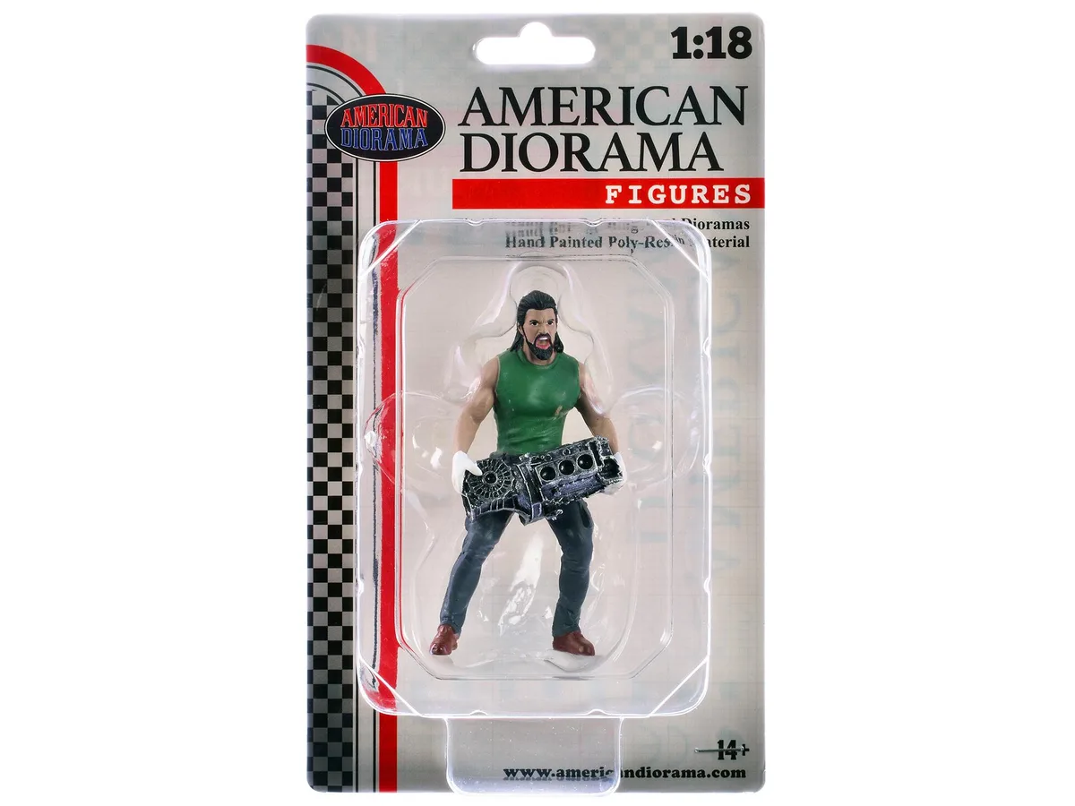American Diorama American Diorama "Muscle Mechanics" Figure #5 1/18 Scale 3.75" Hobby Collectible — product photo