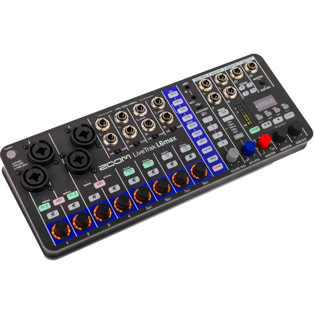 Zoom Zoom LiveTrak L6max 12-Channel Digital Mixer — product photo
