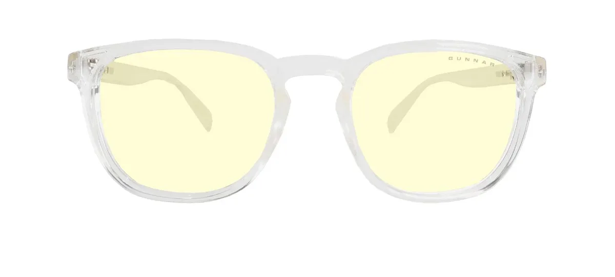 Gunnar Optiks, LLC. Gunnar Oakland Computer Glass Crystal Frame Amber Lens 65% Blue Light 100% UV OAK-07601 — product photo