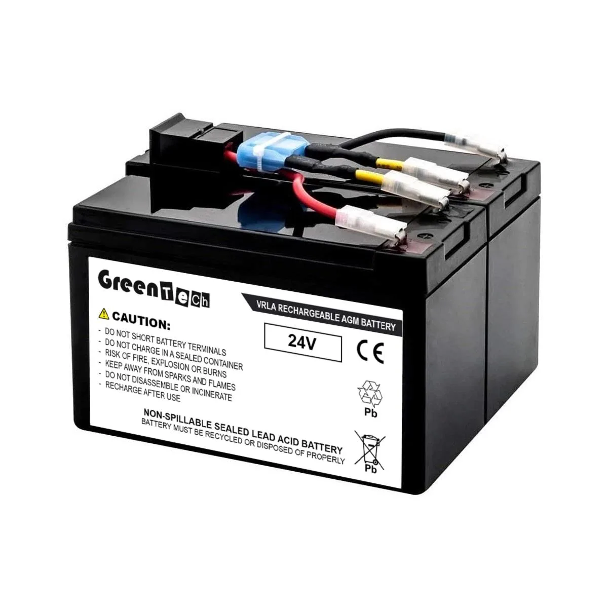 GreenTechLLC GreenTechLLC GTS-RBC48-24V 24V 7AH UPS Battery Cartridge #48 — product photo
