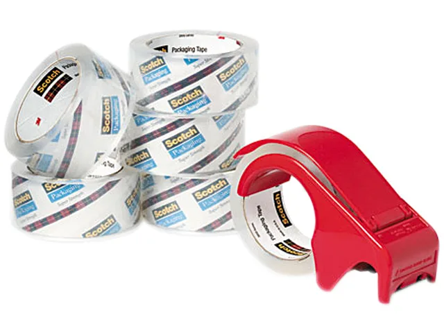 3M 3M 38506DP3 Heavy Duty Packaging Tape 1.88" x 54.6yd Clear 6/Pack — product photo