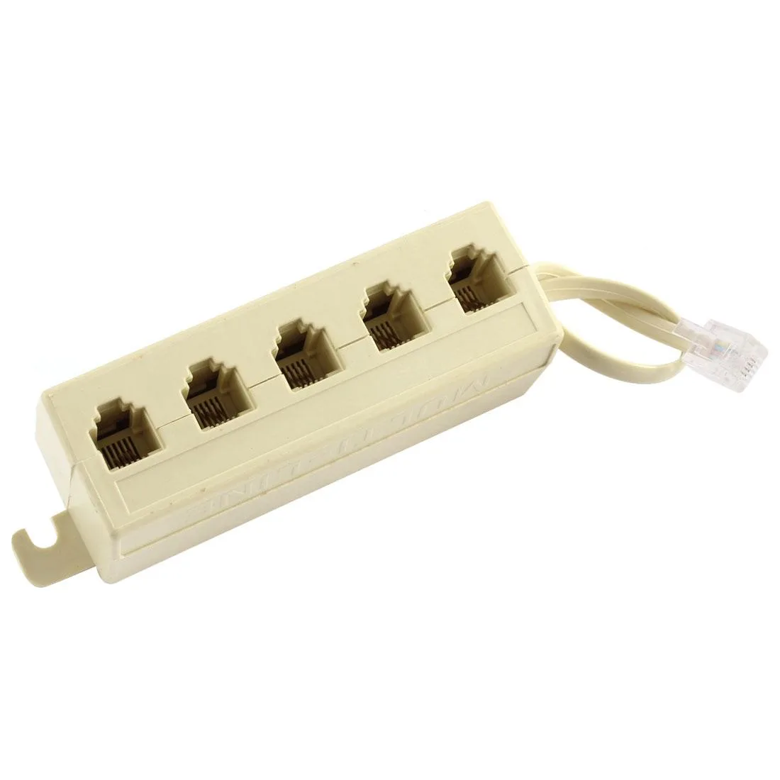 Unique-Bargains Unique-Bargains RJ11 6P4C 5-Way Splitter Adapter Cord 24cm — product photo