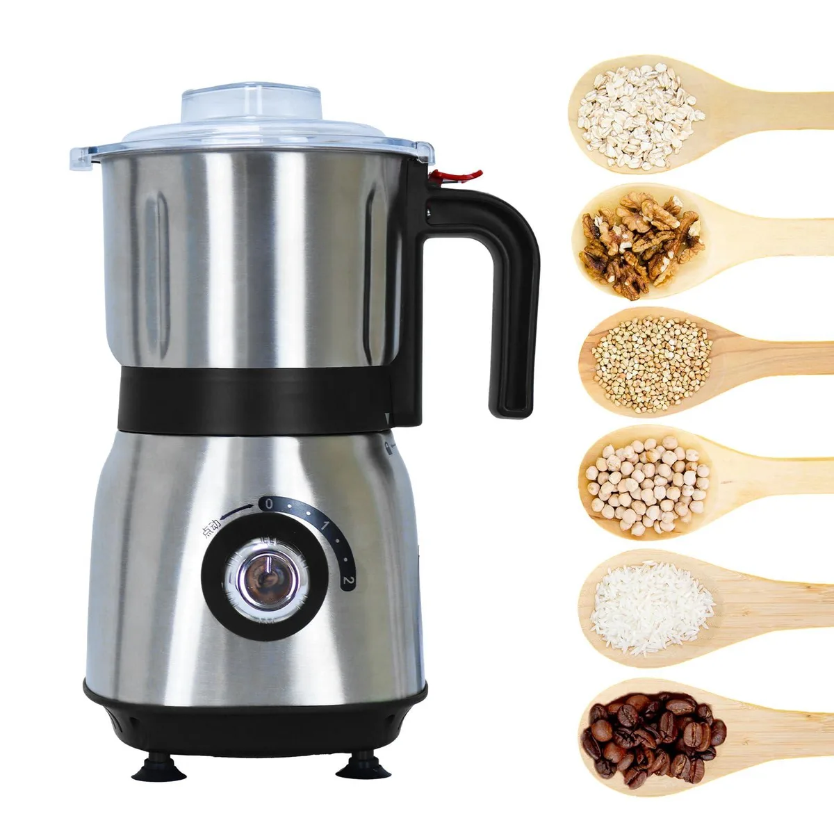 FAOFER Spice and Nut Grinder 500W 600ML Black — product photo