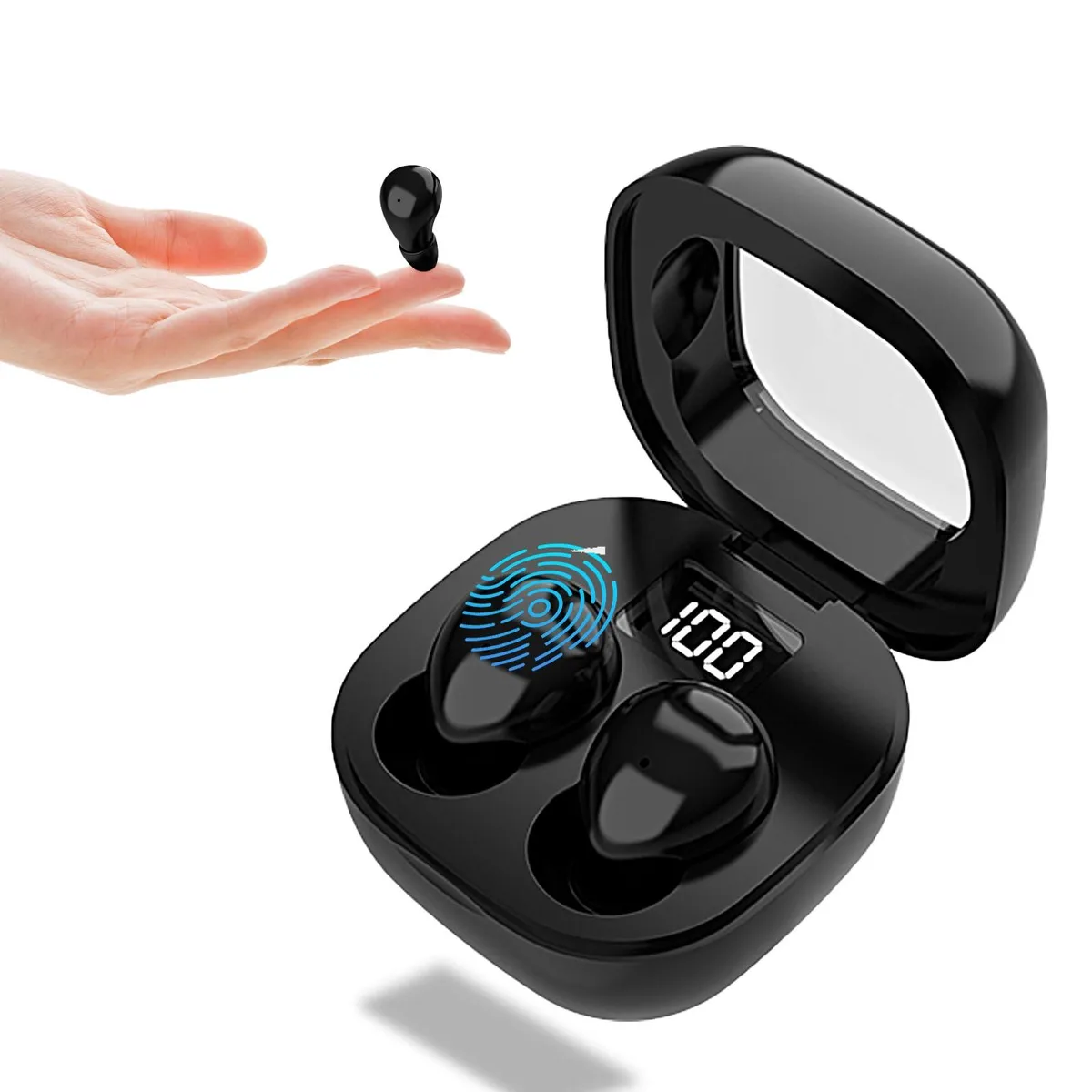 No Sew No Sew SK19S Invisible Sleep Earbuds Deep Black — product photo