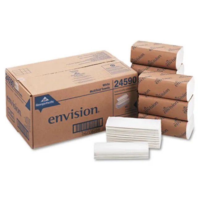 Georgia Pacific Georgia-Pacific 24590 Envision White Multifold Paper Towels 16 Pack 250 Sheets — product photo