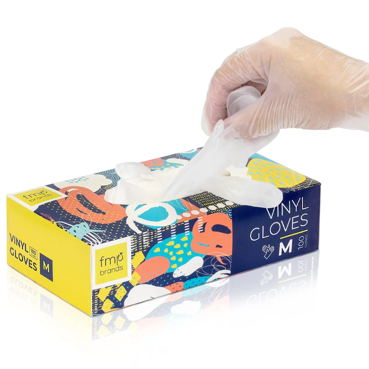 Fit Meal Prep 8541947403 Medium Vinyl Gloves 100 Pack — product photo