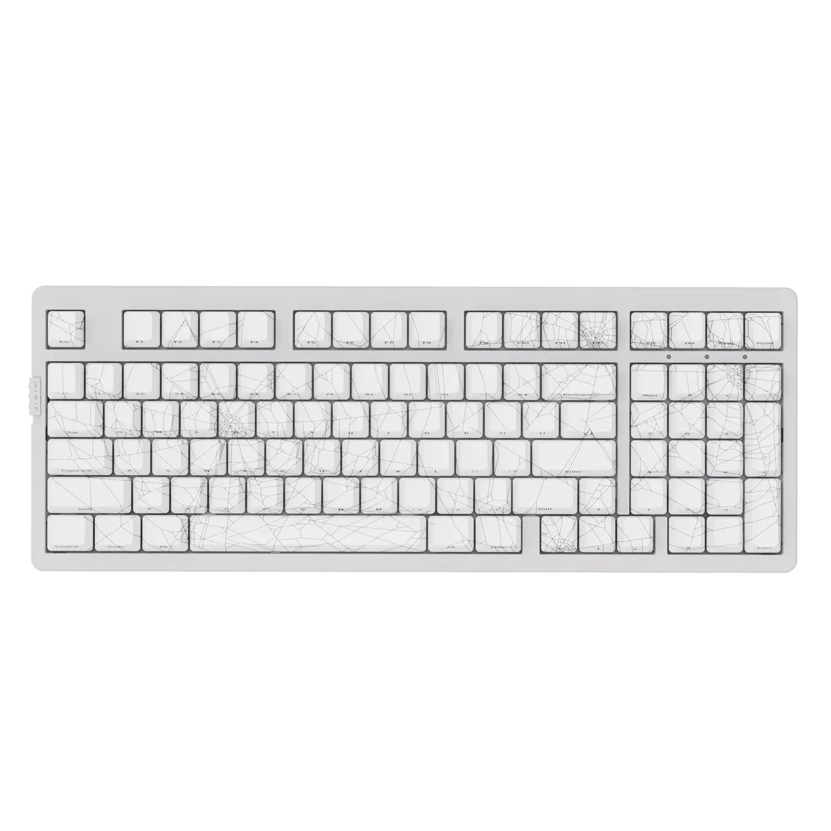 ZORNHER ZORNHER ZH980 Wireless Mechanical Gaming Keyboard 98-Key White Spider Web — product photo