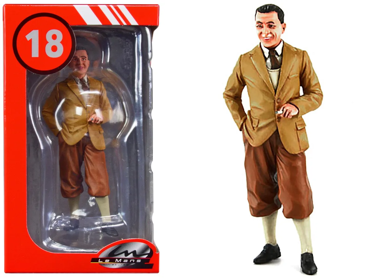 Le Mans Miniatures Le Mans Miniatures 1/18 Scale 1934-1938 Jean Bugatti Standing Figure 3.75 — product photo