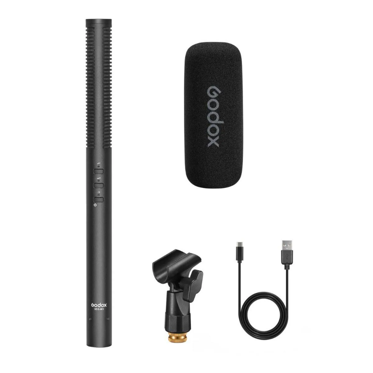 Godox Photo Equipment Co. Ltd Godox VDS-M3 Supercardioid Condenser Shotgun Microphone 220h battery — product photo