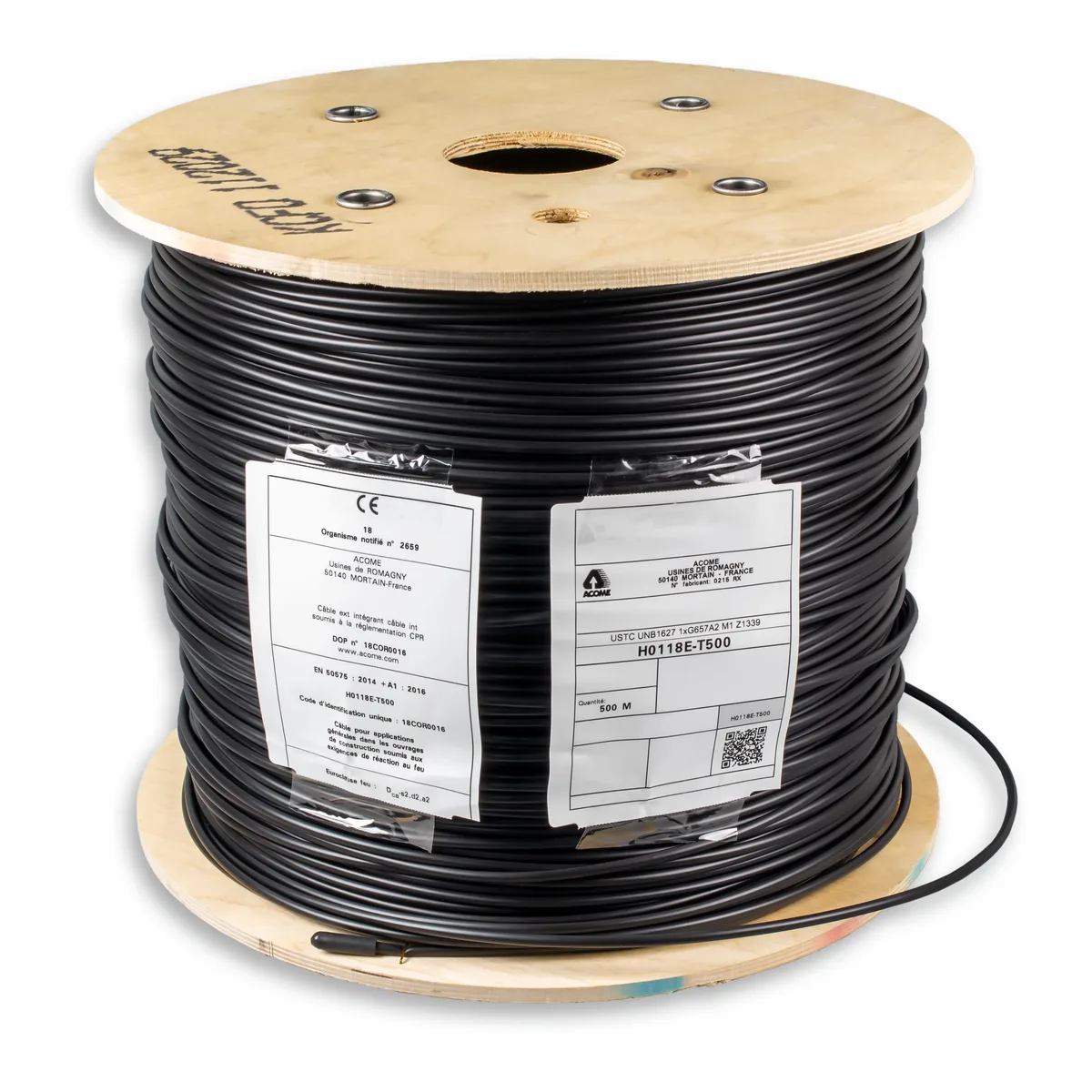 ACOME ACOME Acoptic UNB1627 Indoor/Outdoor Strippable Fiber Optic Cable 1640ft — product photo