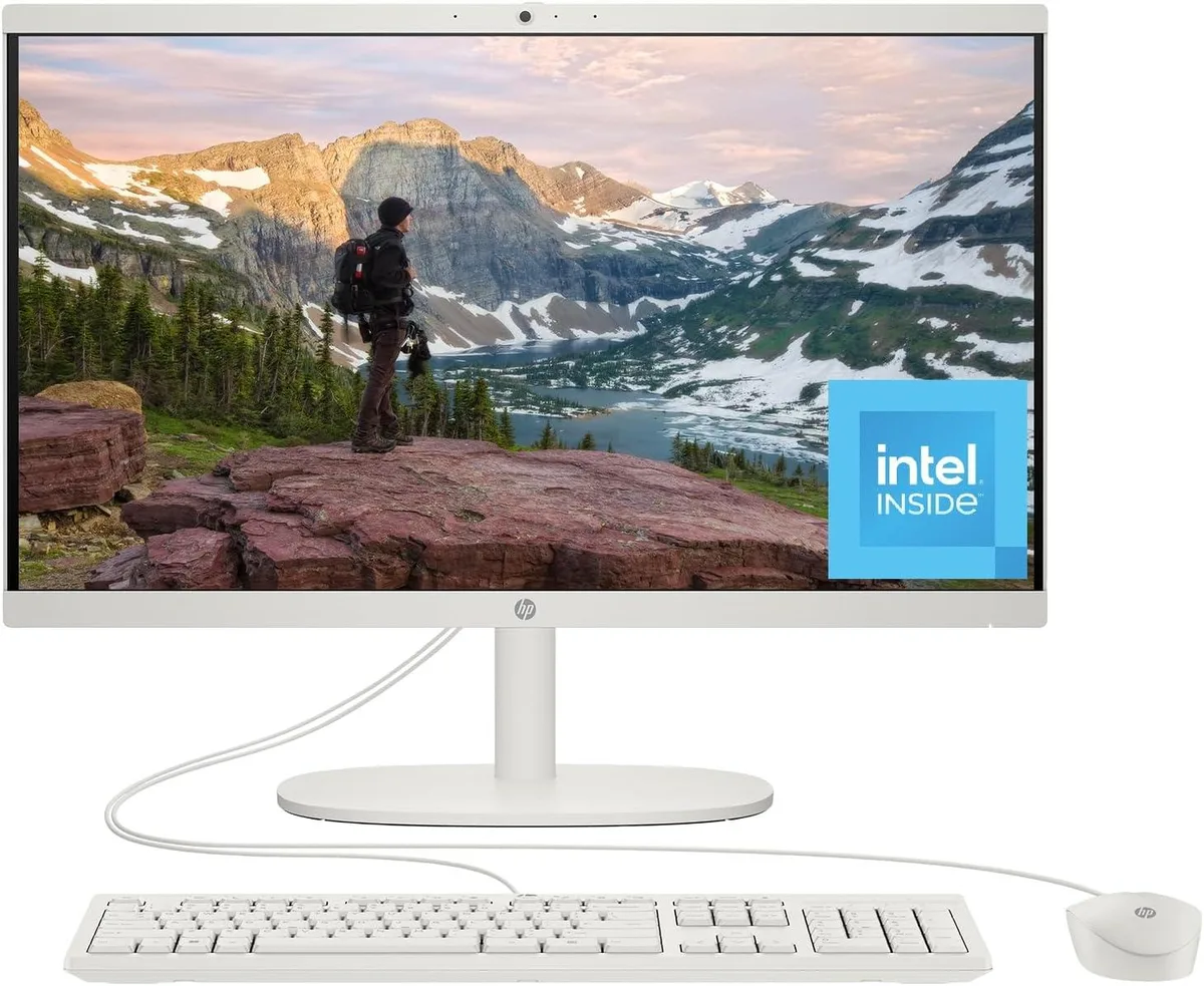 HP HP 22-dg0012 All-in-One Desktop PC 22" Intel N200 8 GB 256 GB SSD Windows 11 Home — product photo