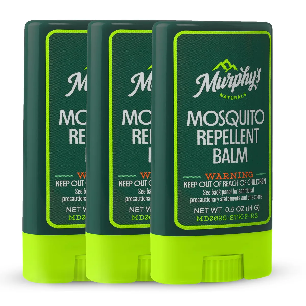 Three small balm sticks in a pack, each with a twist-up tube and matte finish