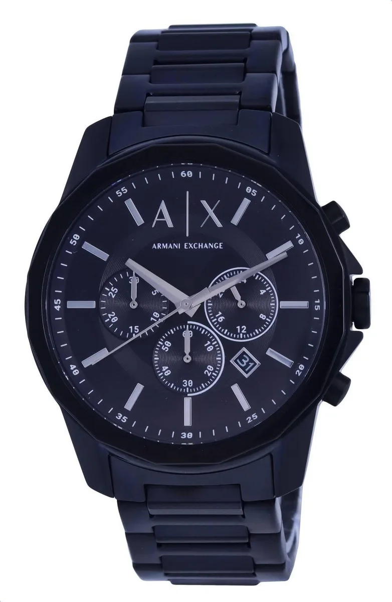 Armani Exchange Armani Exchange AX1722 Chronograph Stainless Steel Black Dial Quartz Watch — product photo