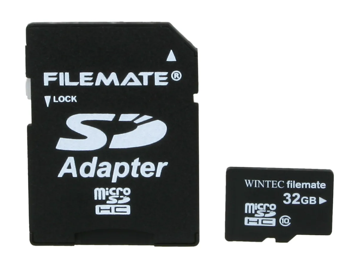 Wintec Industries Wintec Industries 3FMUSD32GBC10-R 32GB Class 10 memory card — product photo