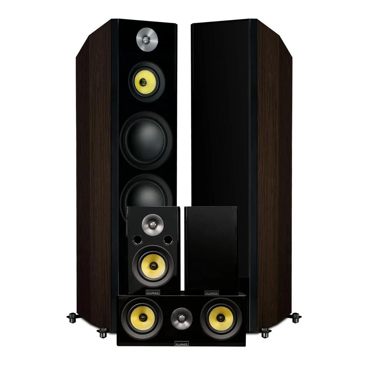 Fluance Fluance HFHTBW Signature 5.0 Home Audio Speaker System Natural Walnut — product photo