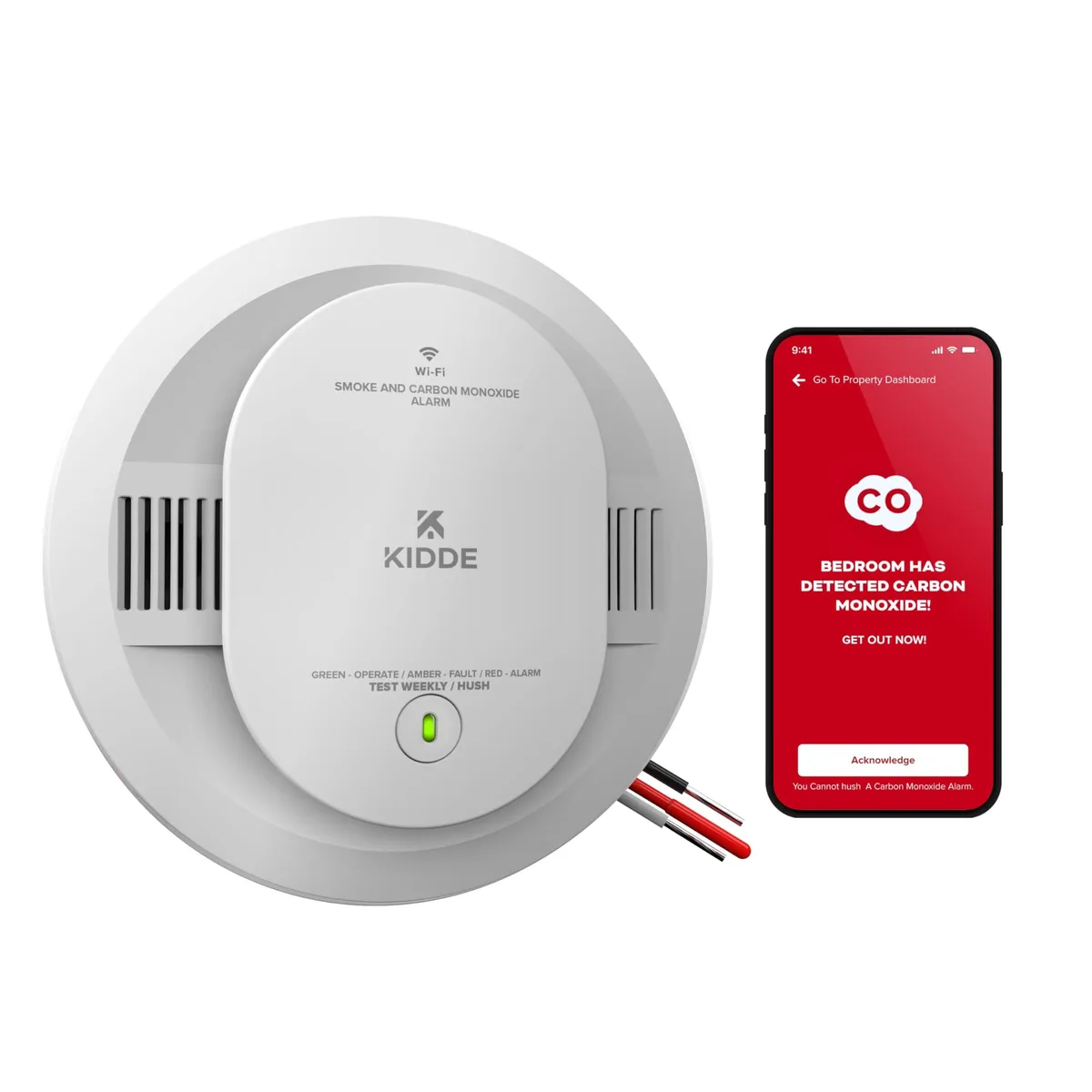  Kidde 30CUAR-W Smart Sensor Smoke CO Alarm — product photo