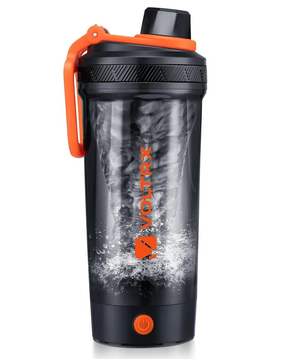 Metra electric shaker bottle 700ml Tritan with USB base and carry ring