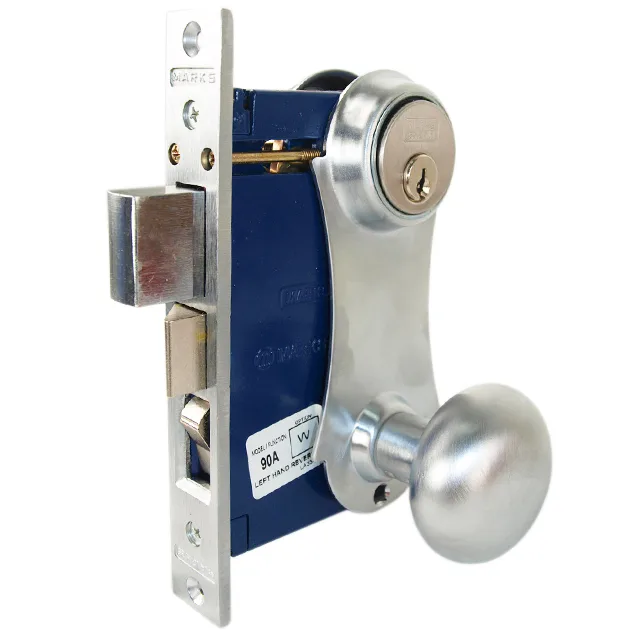 Marks USA Marks USA 21AC/26D-W-RH Satin Chrome Right Hand Reverse Double Cylinder Mortise Door Lock — product photo