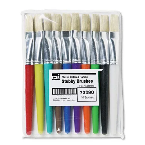 Charles Leonard Charles Leonard 73290 Craft Painting Stubby Brush Set 10 7.50 — product photo