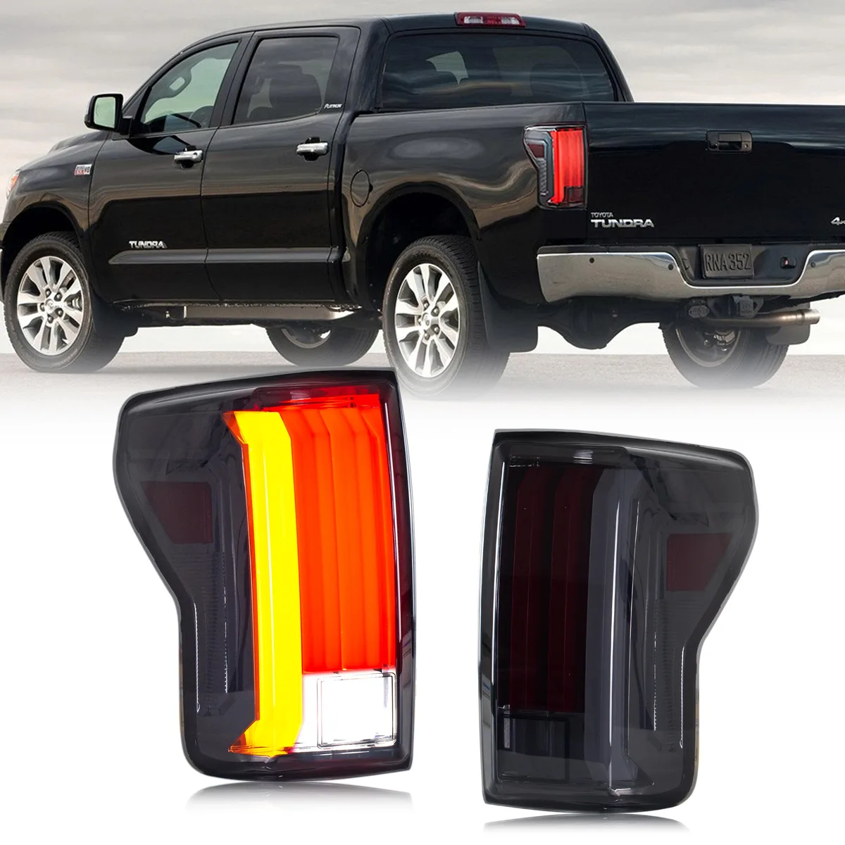 inginuity time inginuity time LED Tail Lights Set of 3 Black 2007-2013 — product photo