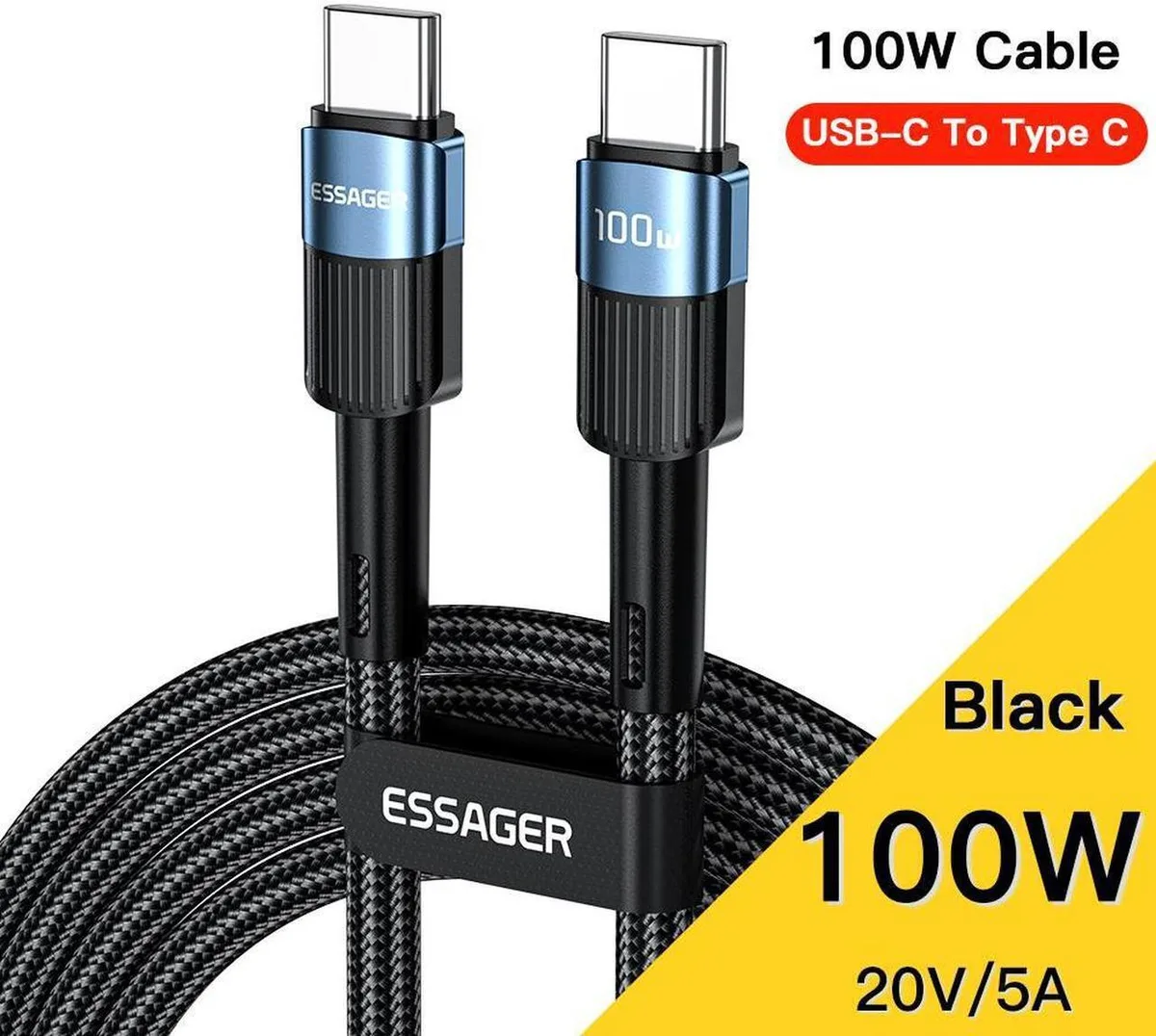 SMUGDESK SMUGDESK PD 100W USB C to USB C Cable 3.3ft 1-pack — product photo