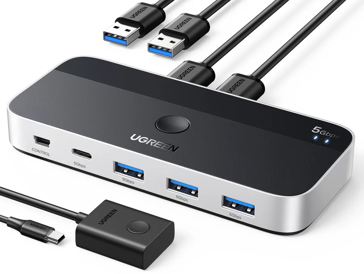 KEHIPI KEHIPI 35147 KVM Switch 4-Port USB 3.0 2-Computer Remote — product photo